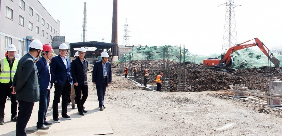 同频共振一盘棋，融合聚力开新局——雪浪环境董事长视察江丰技改项目